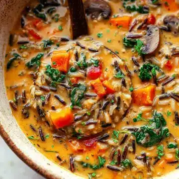 Cozy Autumn Wild Rice Soup