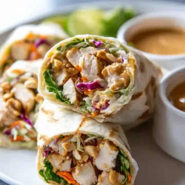 Peanut Chicken Wrap Recipe