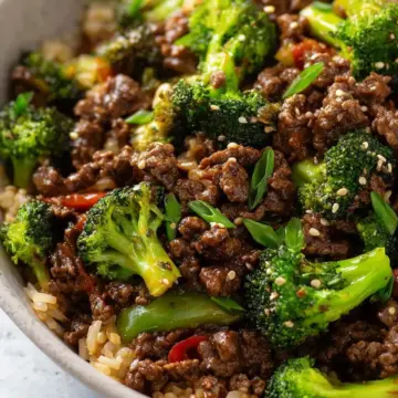 Ground Beef and Broccoli