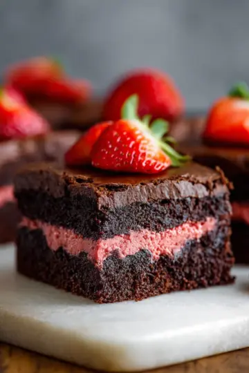 Strawberry Brownies
