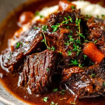Meltingly Tender Red Wine Braised Beef