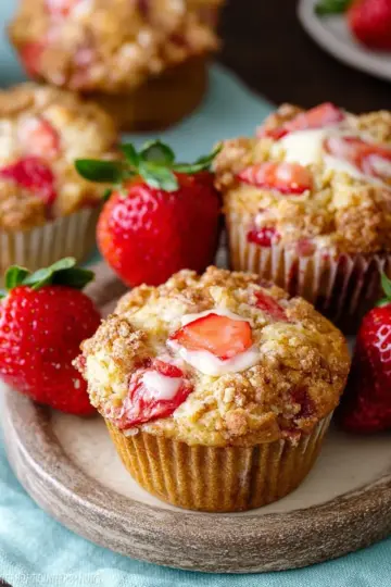 Strawberry Cheesecake Muffins