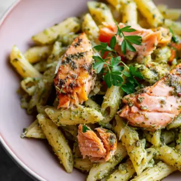 Salmon Pesto Pasta