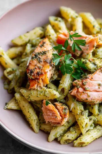Salmon Pesto Pasta
