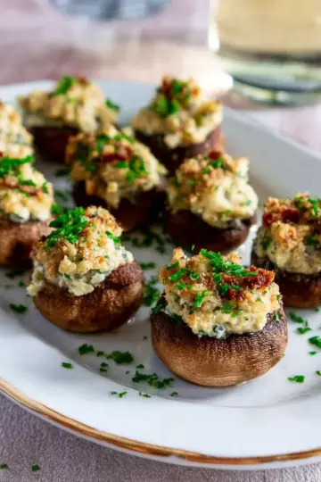 Boursin Stuffed Mushrooms