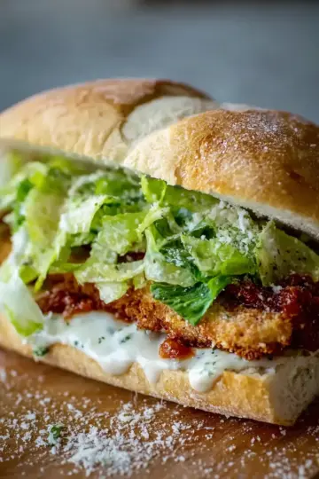 Crispy Chicken Caesar Sandwich