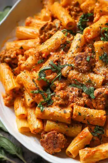 Creamy Sausage Rigatoni (One-Pot, 30-Minute Meal)