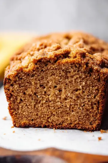 Whole Wheat Cinnamon Crunch Banana Bread