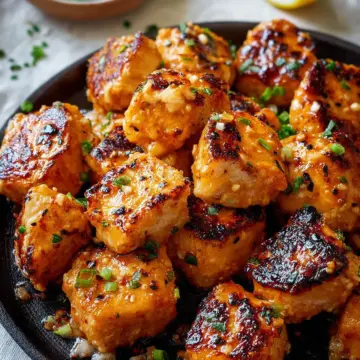 Air Fryer Bang Bang Salmon Bites