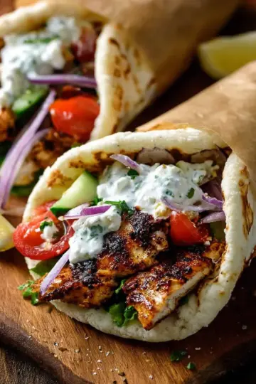 Greek Chicken Gyros recipe