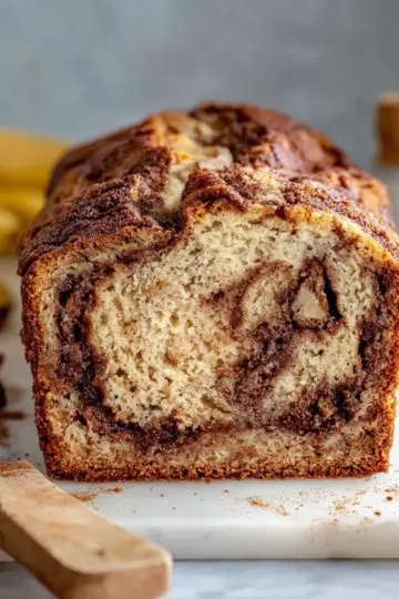 Cinnamon Swirled Banana Bread