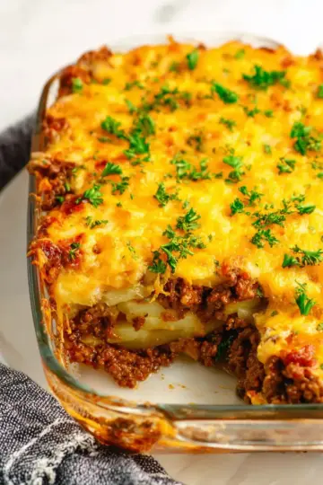 Ground Beef and Potato Casserole