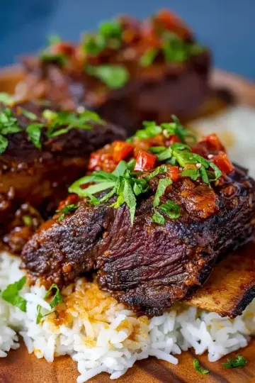 Caramelized Slow Roast Asian Beef Short Rib