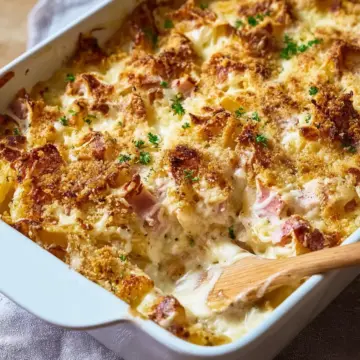 Creamy Chicken Cordon Bleu Casserole