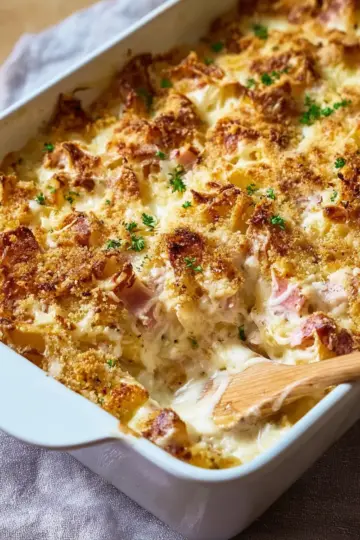 Creamy Chicken Cordon Bleu Casserole