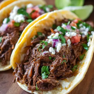 Slow Cooker Shredded Beef Tacos