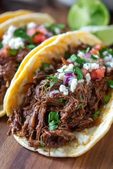 Slow Cooker Shredded Beef Tacos