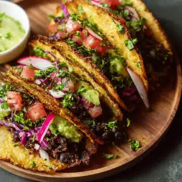 Crispy Black Bean Tacos