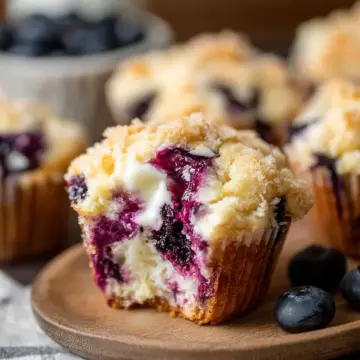 Blueberry Cream Cheese Muffins