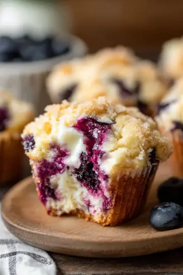 Blueberry Cream Cheese Muffins