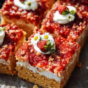 Strawberry Shortcake Sheet Cake.