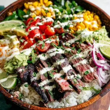Cilantro Lime Steak Bowls