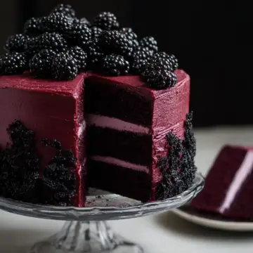 Blackberry Velvet Gothic Cake Recipe