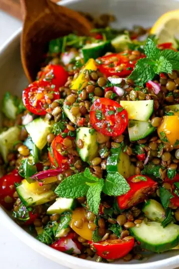 Mediterranean Lentil Salad