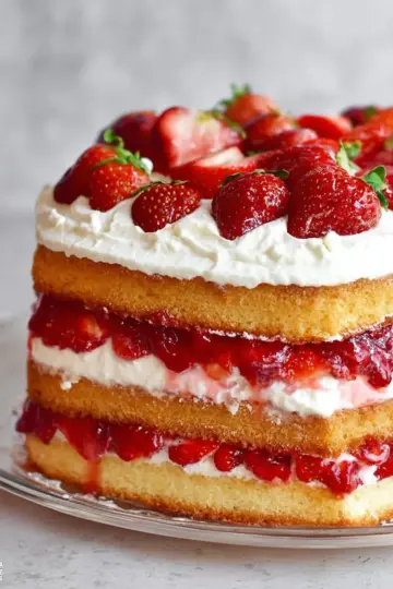 Strawberry Shortcake Cake
