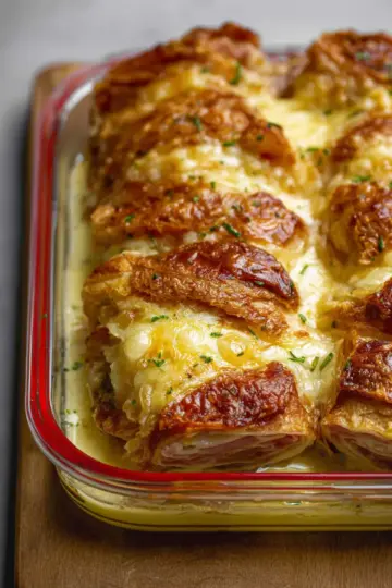 Croque Monsieur Croissant Bake