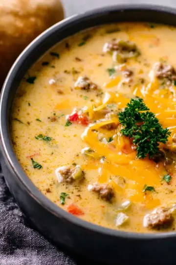 Award Winning Cheeseburger Soup