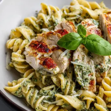 Best Creamy Chicken Pesto Pasta
