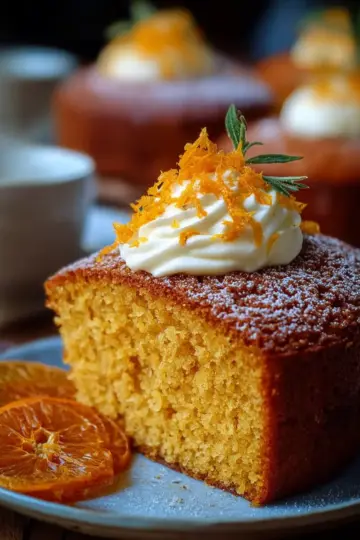 Orange Ginger Honey Cake