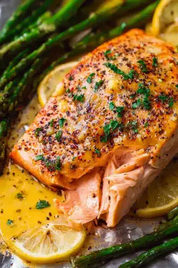 Sheet Pan Lemon Garlic Butter Salmon