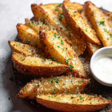 Baked Garlic Parmesan Potato Wedges