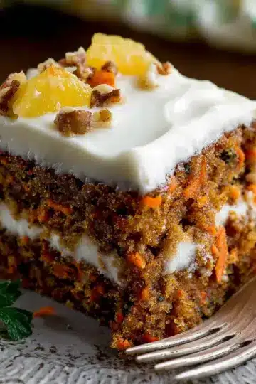 Pineapple Carrot Cake with Cream Cheese Frosting