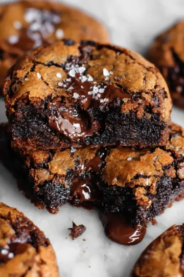 The BEST Fudgy Chewy Brookies