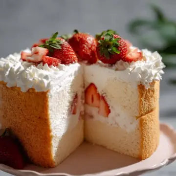 Strawberry Chiffon Cake