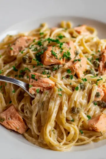 Creamy Salmon Pasta Recipe (easy and delicious)
