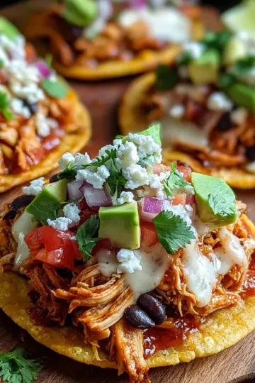 Mexican Rotisserie Chicken Tostadas