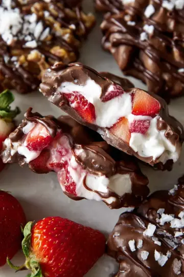 Viral Chocolate Strawberry Yogurt Clusters