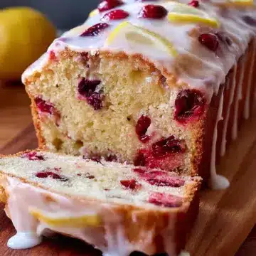 Glazed Lemon Cranberry Loaf
