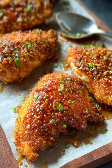 Crispy Baked Hot Honey Chicken