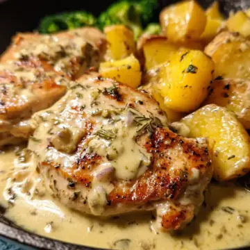 Chicken & Potato Skillet with Dijon Sauce