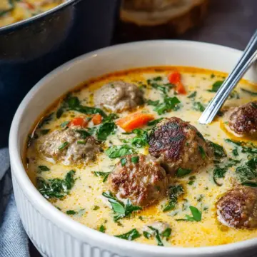 Creamy Italian Meatball Soup