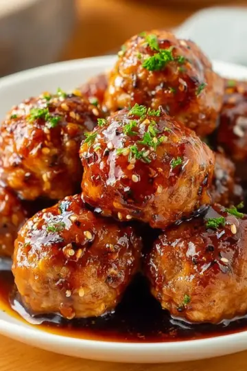 Honey Garlic Meatballs – with an easy Honey Garlic Sauce recipe