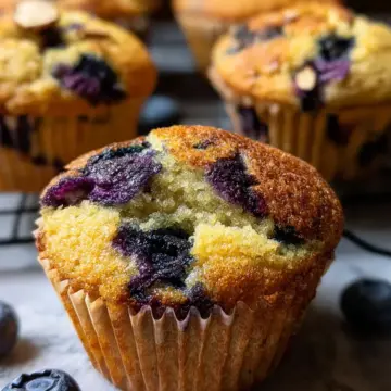 Almond Flour Lemon Blueberry Muffins