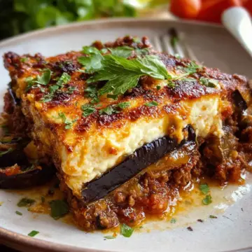 Moussaka (Greek Beef and Eggplant Lasagna)