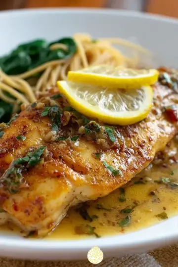 Pan-Seared Tilapia with Lemon Butter Sauce