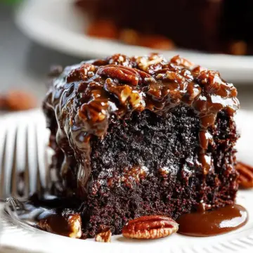 Chocolate Pecan Cake (eggless)